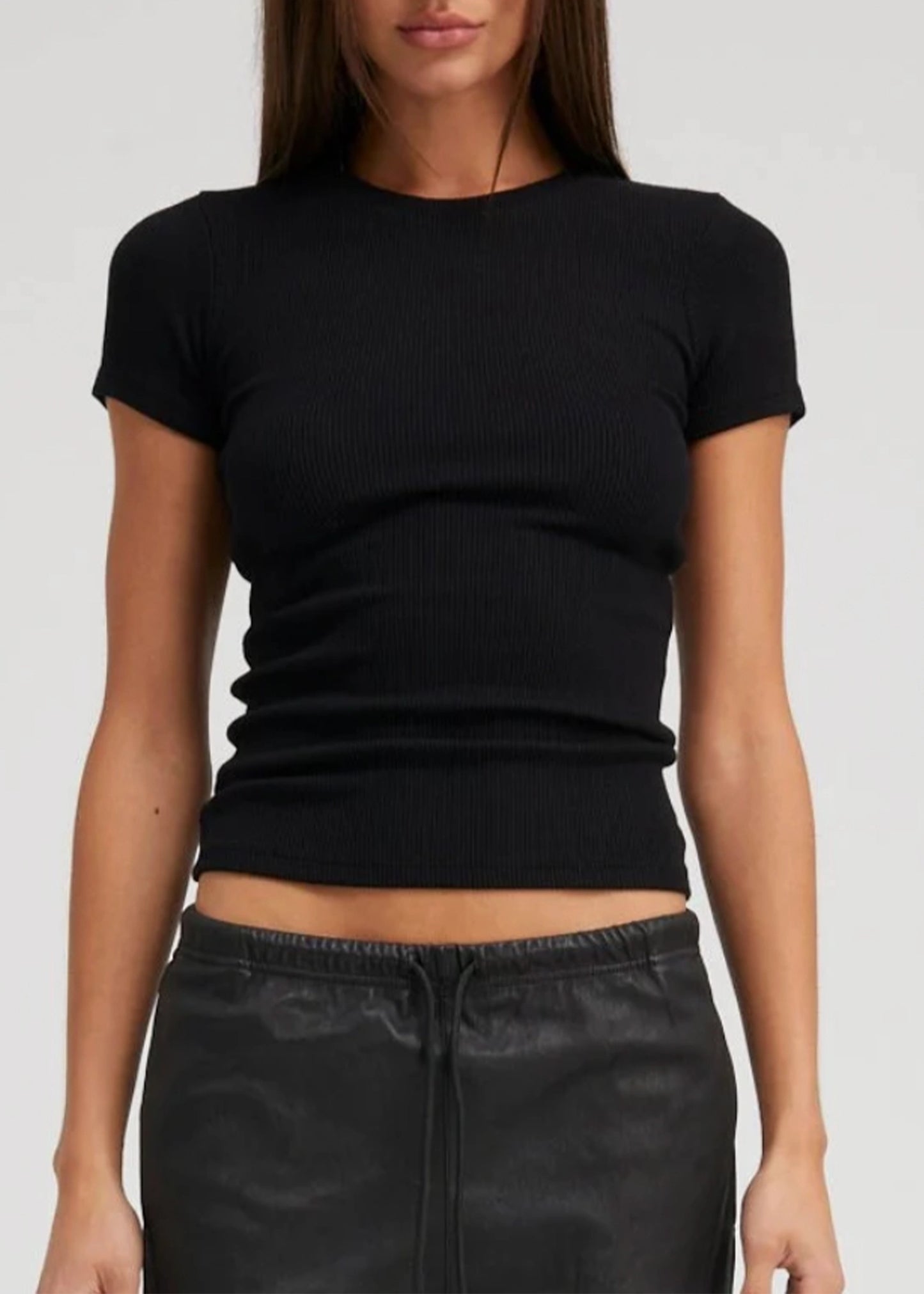 SPRWMN-Rib-Baby-Tee-Black