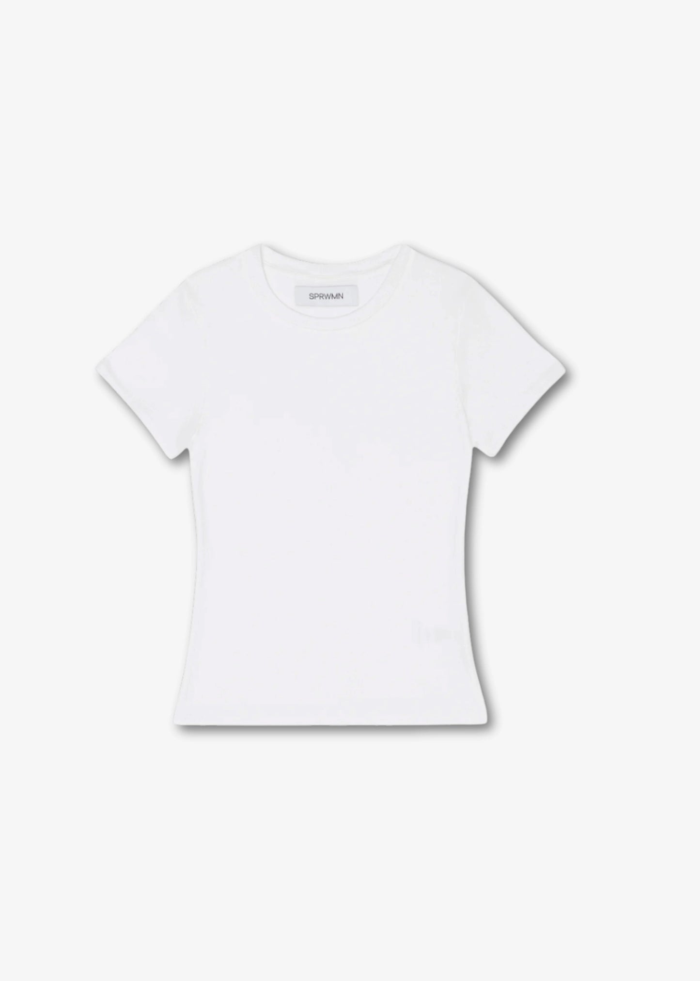 SPRWMN-Rib-Baby-Tee-White