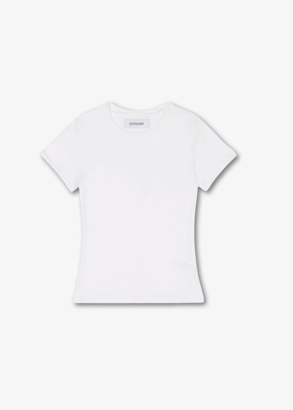 SPRWMN-Rib-Baby-Tee-White