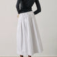 Soeur-Cotton-Amalia-midi-skirt-off-white