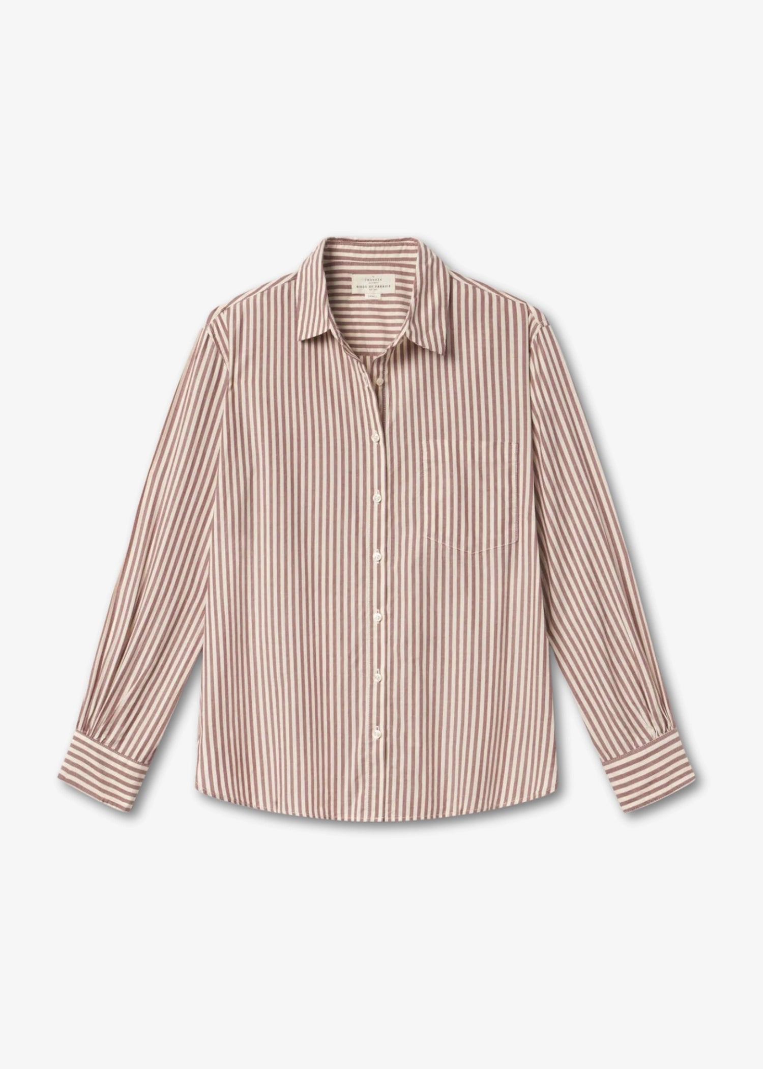 Trovata-Blake-Oversized-Shirt-Burgundy-Stripe