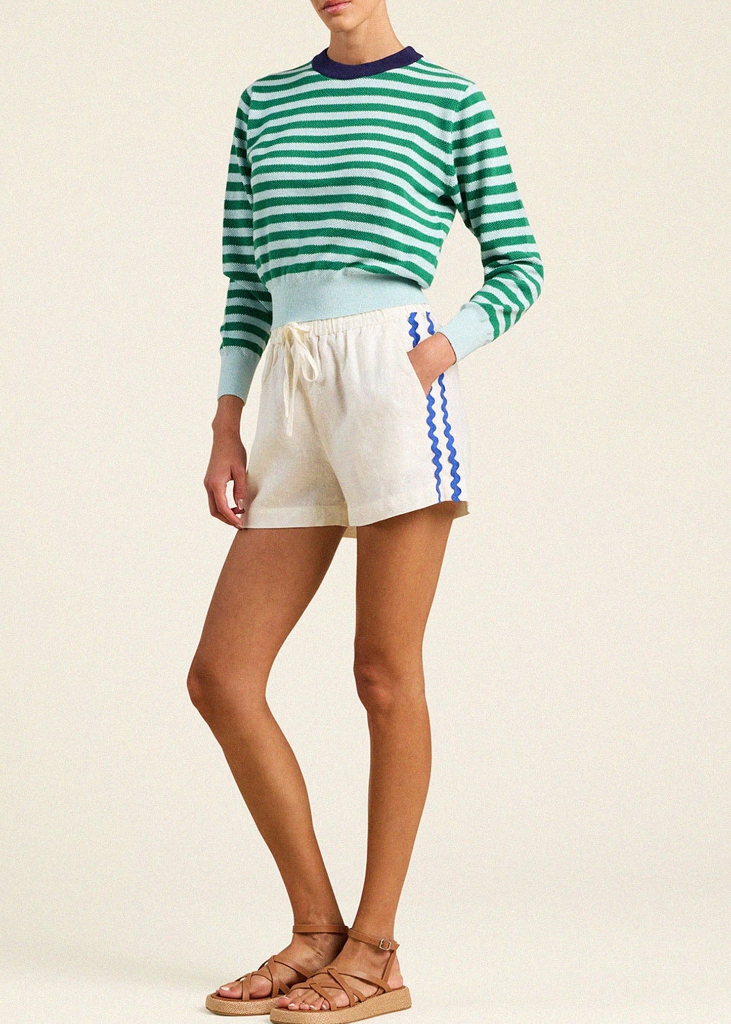 Trovata-Cleo-Sweater-Green-Stripe
