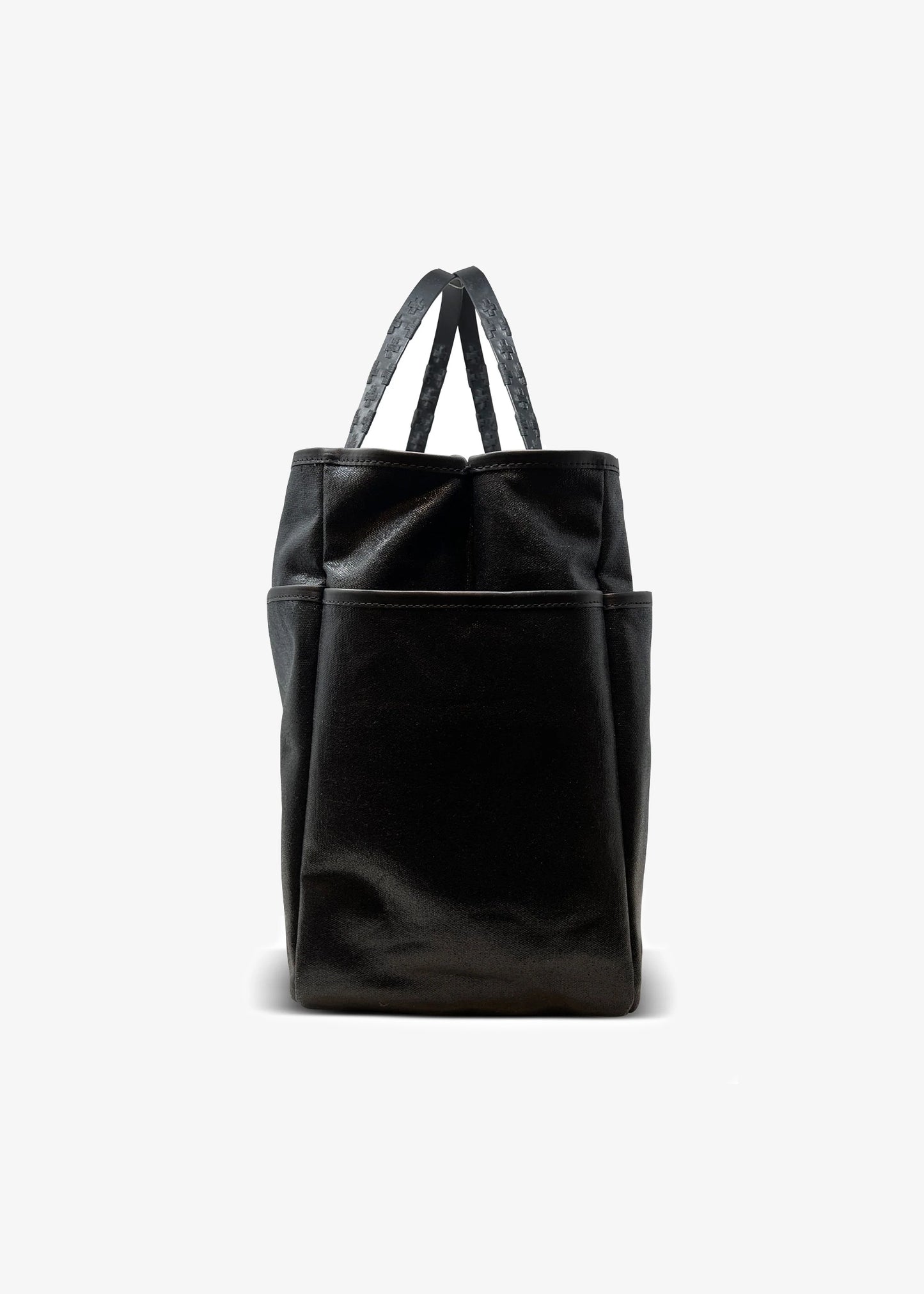 kempton-and-co-Slick-Black-Canvas-Tote