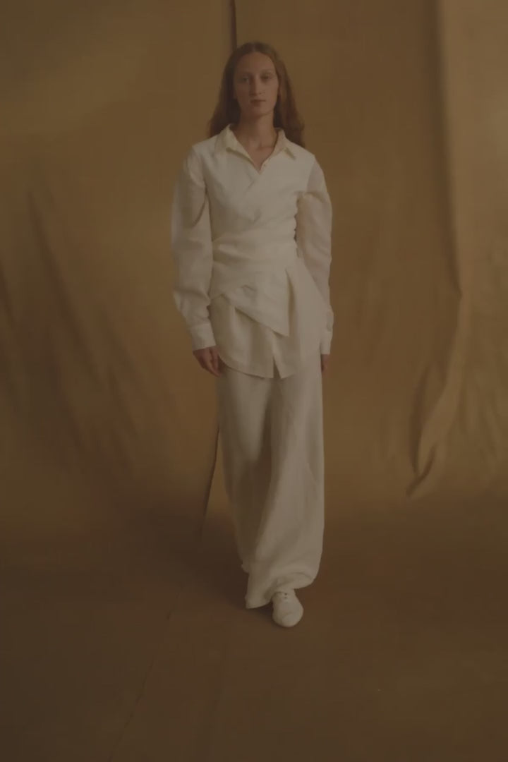 Cortana-Dennis-ivory-oversized-ramie-shirt