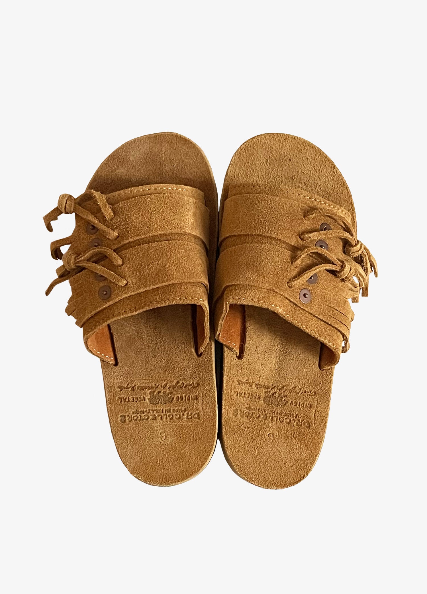 Dr-Collectors-Women's-Cherokee-Suede-Camel-Sandal