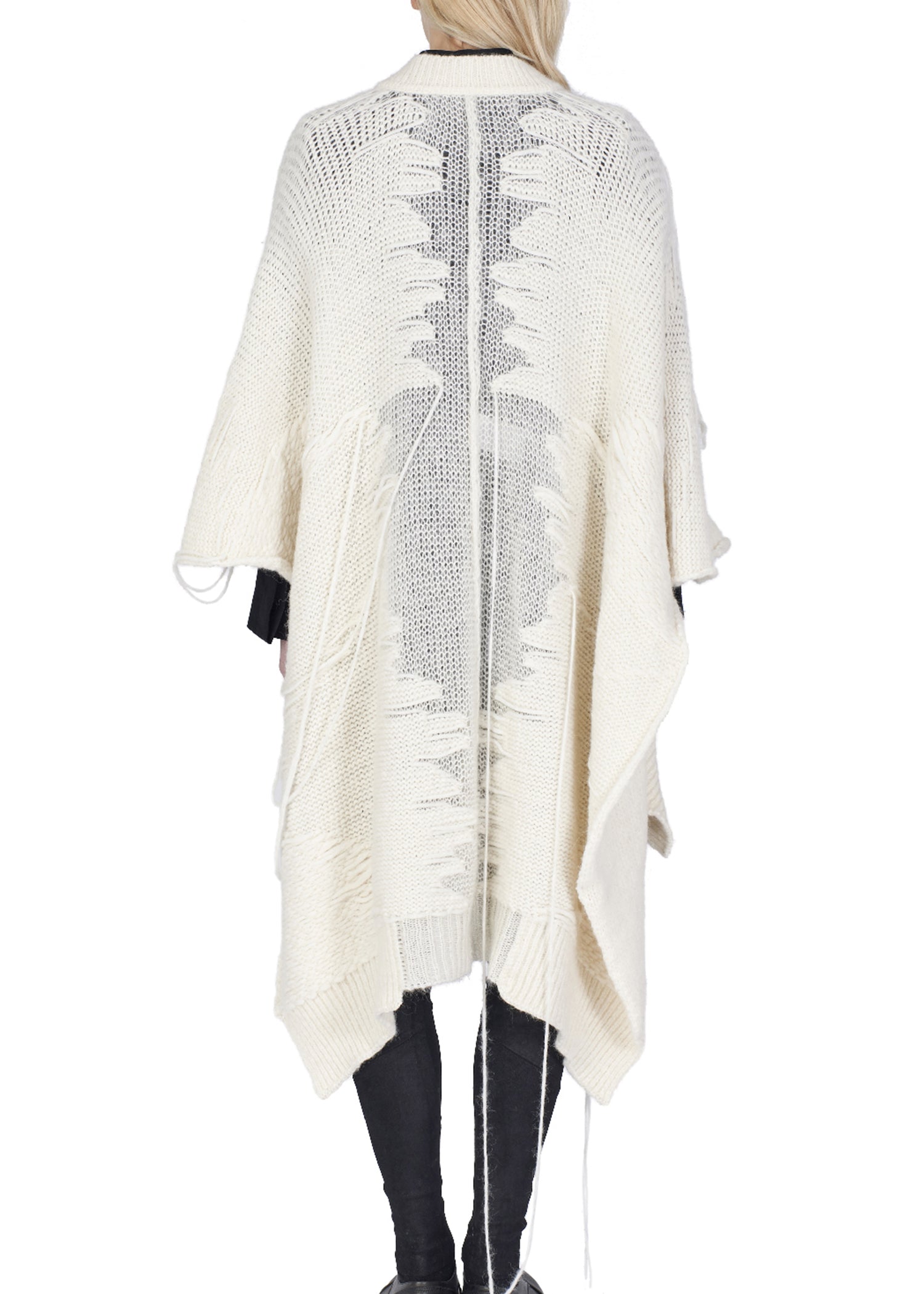 isabel-benenato-patchwork-alpaca-cape | Sweater | Isabel Benenato