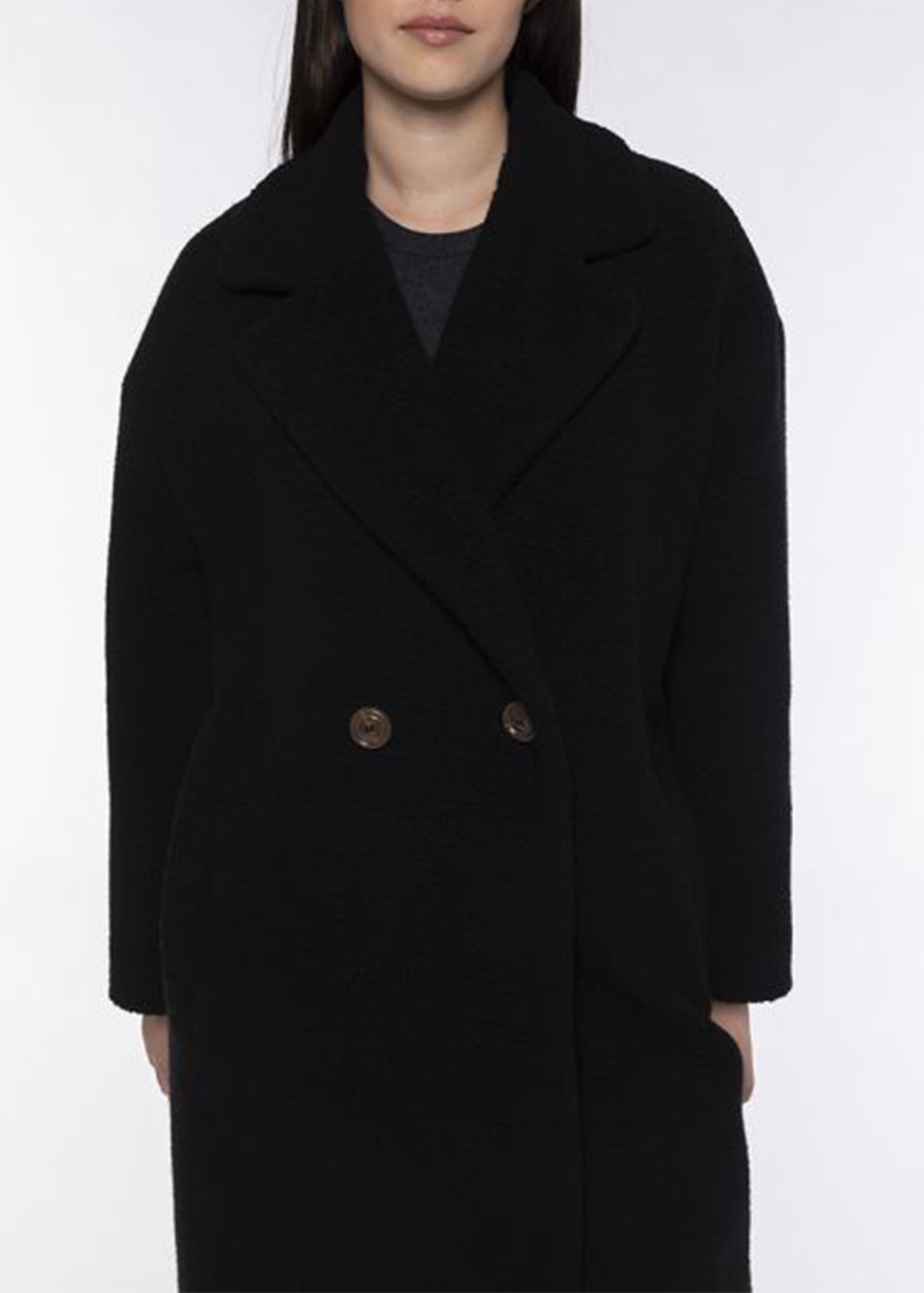 Maison-Lener-OVERSIZED-BLACK-FAUX-FUR-OVERCOAT-SHEEPSKIN-WOOL