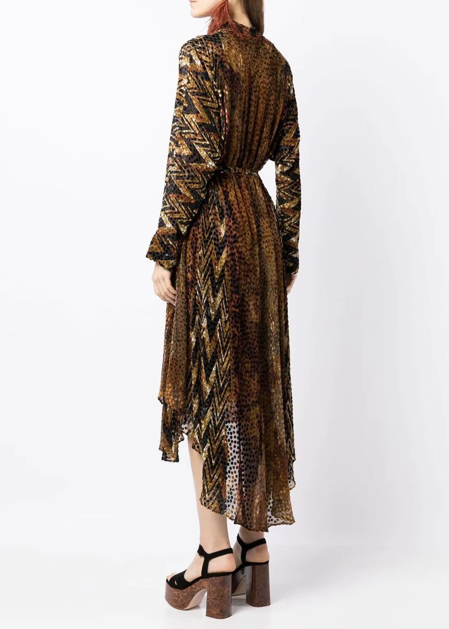 Pierre-Louis-Mascia-Midi-Wrap-Dress