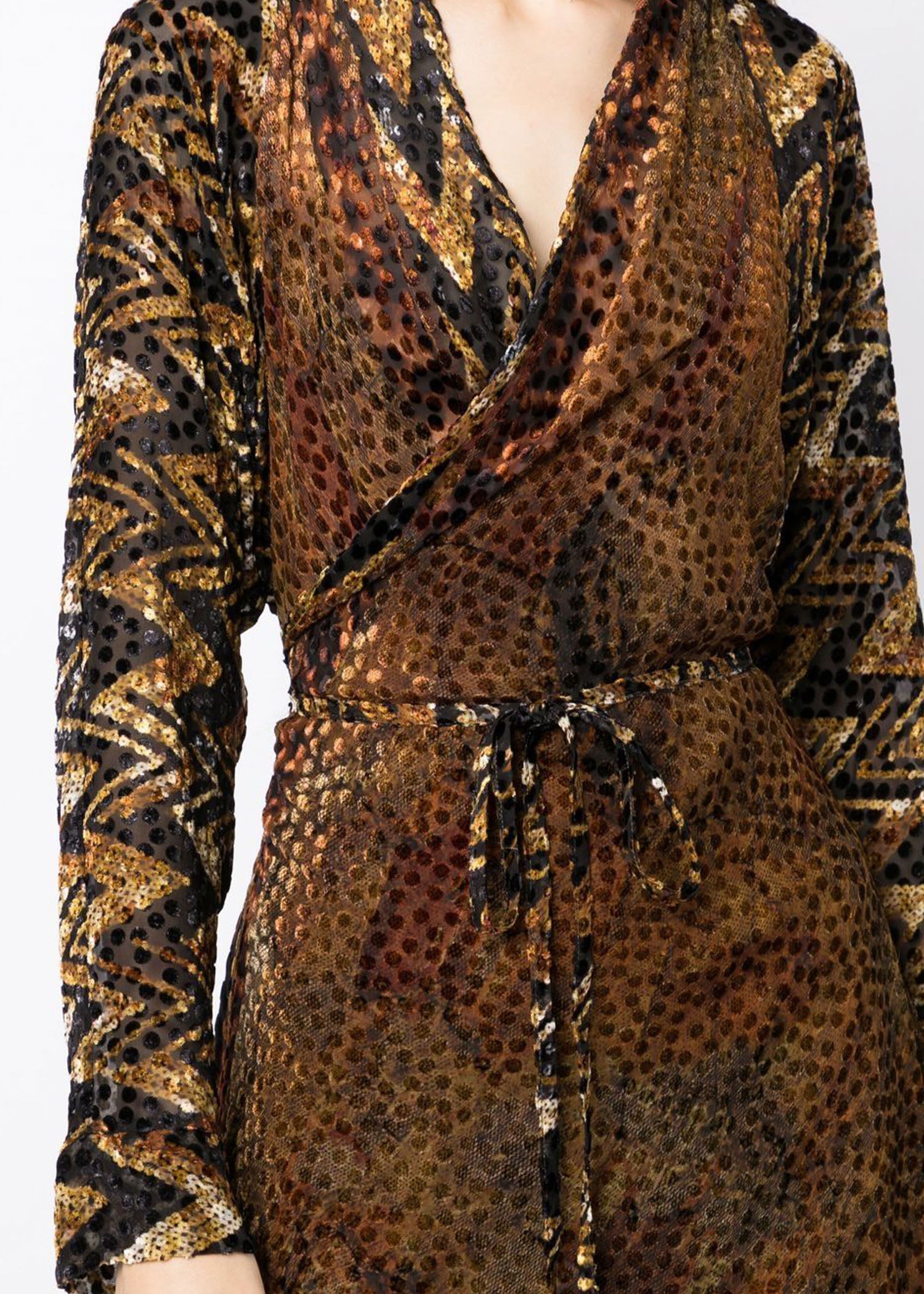 Pierre-Louis-Mascia-Midi-Wrap-Dress