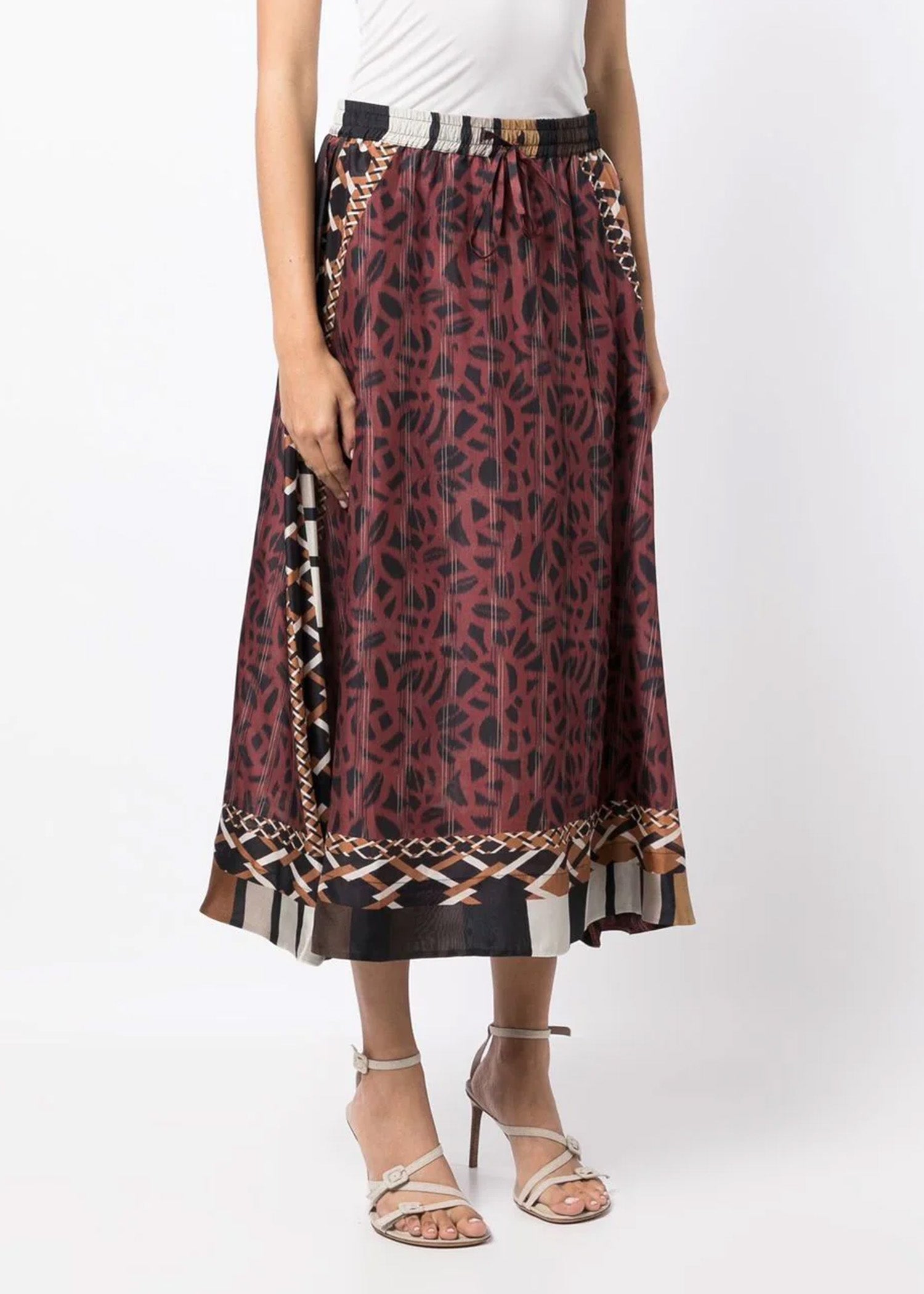 Pierre-Louis Mascia-Gonna-Bresson-geometric-print-skirt