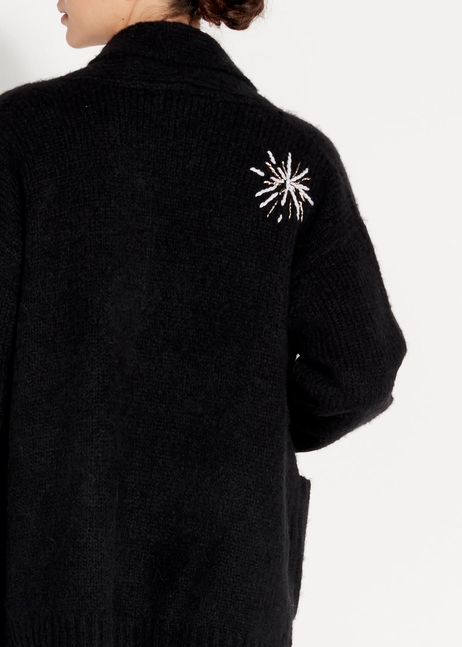 Raquel-Allegra-Black-Tarot-Margaret-Cardigan-Sweater