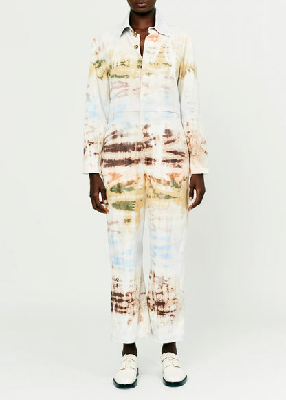 Raquel Allegra_Raquel Allegra Red Yellow Cliffs Tie Dye Union Suit_Rancho Work Wear