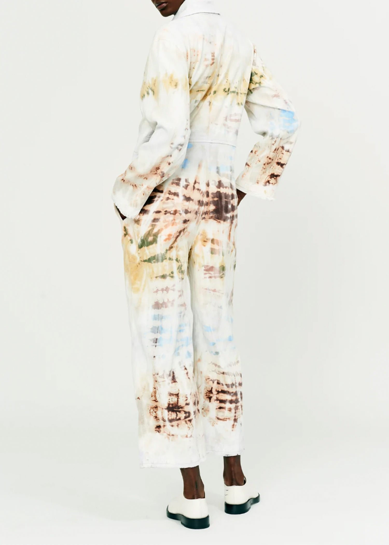 Raquel Allegra_Raquel Allegra Red Yellow Cliffs Tie Dye Union Suit_Rancho Work Wear