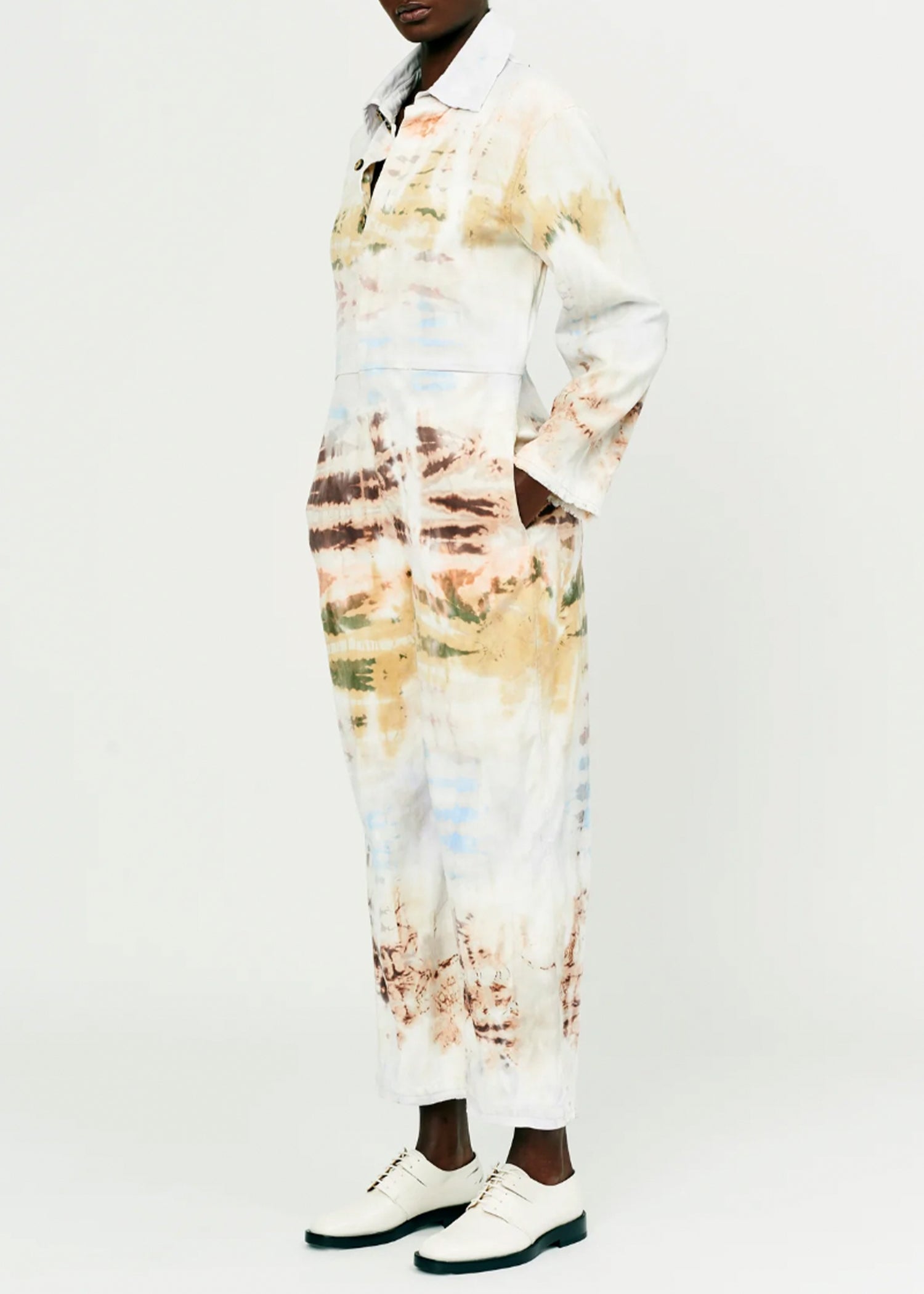 Raquel Allegra_Raquel Allegra Red Yellow Cliffs Tie Dye Union Suit_Rancho Work Wear