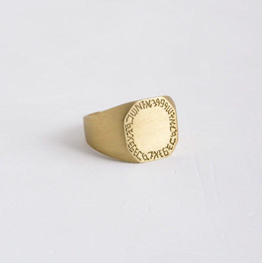 agas-tamar-ring-stamp-engraving-14k-gold | Jewelry | Agas and Tamar