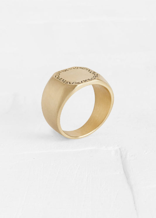 agas-tamar-ring-stamp-engraving-14k-gold | Jewelry | Agas and Tamar